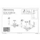 FRANKE Ab- Überlaufgarnitur 3 1/2 Zoll für FRANKE Spüle Active Kitchen 654 / AKX 654 mit Integralablauf