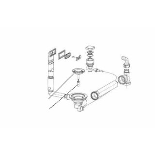 FRANKE Ab- Überlaufgarnitur MYTHOS MTX 611 MTX 211 Integralverschluss