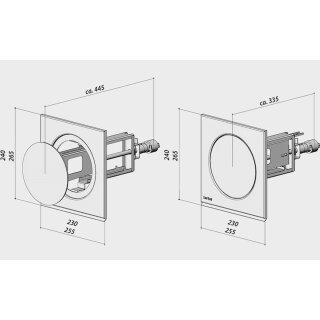 BERBEL Zuluft-Mauerkasten BMK- Z 150 bT