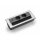 EVOline Backflip Edelstahl Steckdosenelement. 2-fach. Drehbar mit USB Charger (Ladestation).