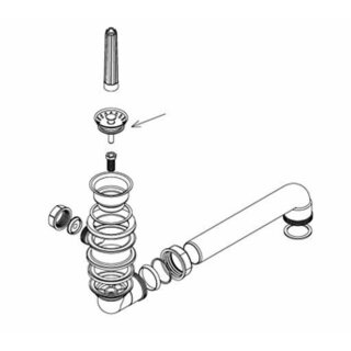 FRANKE Ablaufgarnitur 1 1/2 Zoll Stopfenventil für EFG 614-80