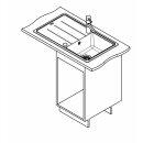 FRANKE BASIS Einbauspüle BFG 611-86, Fragranit. glacier reversibel