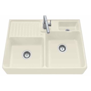 Villeroy & Boch Spülstein Doppelbecken in Ivory CeramicPlus