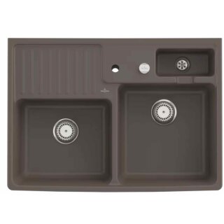 Villeroy & Boch Spülstein Doppelbecken in Timber CeramicPlus