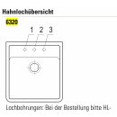 Villeroy & Boch Spülstein Einzelbecken Snow White mit Excenterbetätigung