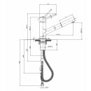 Villeroy & Boch Como Shower Einhand-Spültischbatterie Hochdruckarmatur Edelstahl massiv (LC)