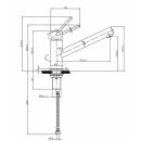 Villeroy & Boch Como Window Einhand-Spültischbatterie Hochdruckarmatur Edelstahl massiv (LC)