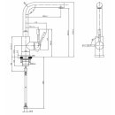 Villeroy & Boch Modern Steel Einhand-Spültischbatterie Hochdruckarmatur Edelstahl massiv (LC)