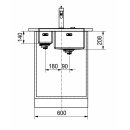 FRANKE BXX 160-34-16, Siebkorb mit Druckknopf