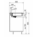 FRANKE BXX 210-16, mit Siebkorb mit Druckknopfventil