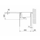 FRANKE HYDROS HDX 214, Edelstahl Slimtop