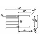 FRANKE AGX 211-100 1000 x 510 mm, Reversibel, rostfreier