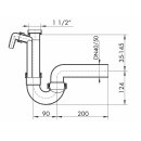 DALLMER Kugelgelenksiphon 1, 1 ½" x Ø...