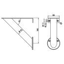 Naber Capitello 4. Konsole. Edelstahl, H 180 mm,...