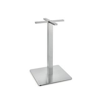 Tischgestell Gliera E, Eckig, Höhe 720 mm. Rohr 60 x 60 mm, Bodenplatte