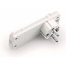 Naber Flachstecker Weiß 12 mm tief, lose, Schraubmontage