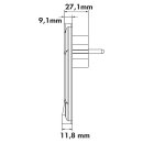 Naber Flachstecker. Weiß. Flachstecker, lose für die Schraubmontage. Nur 12 mm