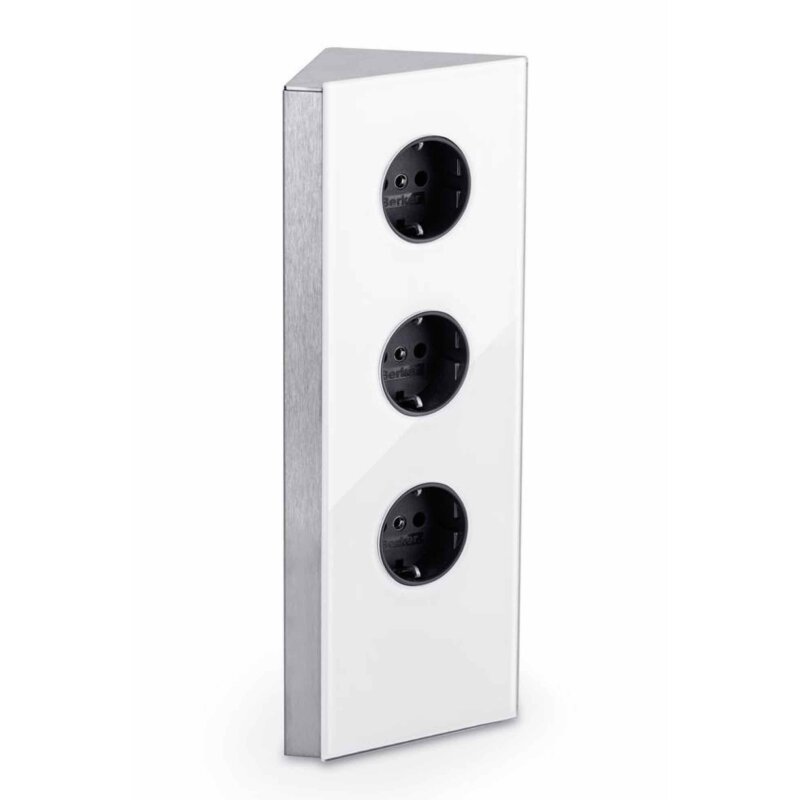 NABER Eck Glas Steckdosenelement, Edelstahl/Glas weiß 100,85 €