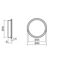 Naber Farbwechsel LED Touch Schalter und Dimmer. edelstahlfarbig.