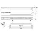 Ricol LED ohne Schalter. L 2700 mm. Einbauleuchte. LED-
