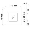Naber Cosi Farbwechsel LED Set-3 mit Schalter. Einbauleuchte, Sockelleuchte.