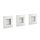 Naber Cosi Farbwechsel LED Set-3 mit Schalter. Einbauleuchte, Sockelleuchte.