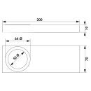 Naber Rea 1 LED Set-3 S mit Schalter. Unterbodenleuchte. Edelstahl.