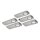 Naber Rea 1 LED Set-5 S mit Schalter. Unterbodenleuchte. Edelstahl.
