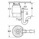 NABER Speisenzerkleinerer von InSinkErator Premium 550 EC, anthrazit