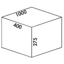 Cox® Box 275 S/1000-4. Hellgrau Auszugstechnik: für