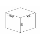 NABER Cox® Box 275 S/1000-4. Hellgrau, für Auszugstechnik 100 cm