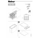 NABER Cox® Box 275 S/1000-4. Hellgrau, für Auszugstechnik 100 cm