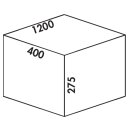 Cox® Box 275 S/1200-6. Hellgrau Auszugstechnik: für
