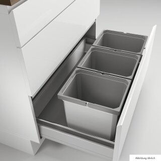 Cox® Box 275 K/900-3. Mit Biodeckel, hellgrau Auszugstechnik: für