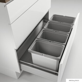Cox® Box 275 K/900-4. Mit Biodeckel, hellgrau Auszugstechnik: für