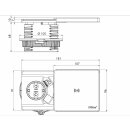 Evoline® Square-USB Qi, Steckdosenelement, 1-fach, edelstahlfarbig.