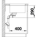 BLANCO ANDANO 340/180-U Edelstahl Seidenglanz Unterbaubecken Hauptbecken rechts