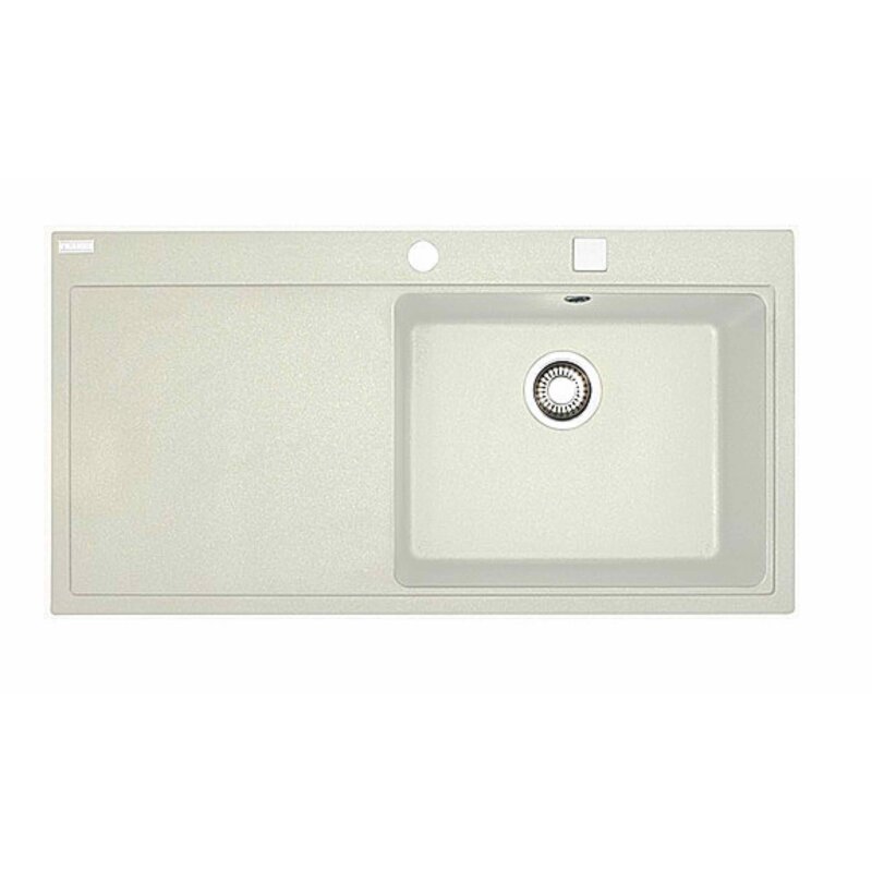 FRANKE Spüle MYTHOS MTG 611 – Granit, Farbe Onyx, Einbauspüle Mit Druckknopfventil, Ausschnitt 980 X 495 Mm