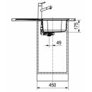 FRANKE ARGOS AGX 211-78  Einbauspüle Edelstahl glatt