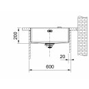 FRANKE BOX BXX 210/110-54, Edelstah Einbau-Becken