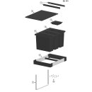 BLANCO FLEXON II 60/4 Abfallsystem System zum Einbau in Schubkästen