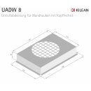 SILVERLINE UADW 8 Umluftabdeckung, Edelstahl