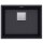 FRANKE KNG 110-52 Fragranit Onyx, 560 x 460 mm, Siebkorb als Druckknopfventil