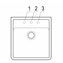 Villeroy & Boch Spülstein Einzelbecken Spülstein Einzelbecken mit Excenterbetätigung in Stone White