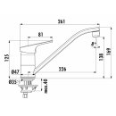 IDEAL STANDARD CERAFIT, Hebelmischer mit Keramik-Kartusche, chrom, ND