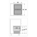 HAILO CARGO SYNCHRO 60, 2 x 28 Ltr, Seitenwandmontage, Vollauszug, abgedeckte Führungsschiene, anthrazit