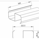 NABER SF-VRO 150 Stützsteg, Abluftzubehör, verzinkter Stahl, L 300 mm