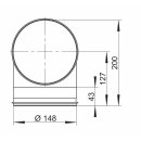 NABER SR-RBV 150 Rohrbogen 90°, Verbindungselement, verzinkter Stahl