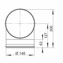 NABER SR-RBV 150 Rohrbogen 90°, Verbindungselement, verzinkter Stahl