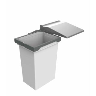 NABER Cox® Beep 400, Abfallsammler für Schwenktechnik, hellgrau, H 390 mm, 10 l